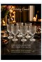 Coffee Side Glass with Footed Line Model 6 Pieces 80 Cc Volume 10 cm Length 5 cm Diameter Stylish Decorative Item - 2