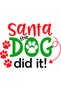 Children's Christmas Themed Dog Printed Short Sleeve T-Shirt Digital Printing Cotton Relaxed Fit Casual Modern - 4