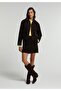 Fashion Fit Women's Brown Jacket with Snap Fasteners and Lining - 3