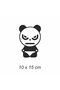 Angry Male Panda Vehicle, Car, Auto, Motorcycle, Helmet, Laptop, Glass Sticker 10X15 cm - 3
