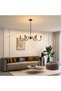 6‑Light Vintage Black Metal Candle Chandelier, Adjustable Chain, Decorative Pendant Light for Living Room Dining Room Bedroom - 3