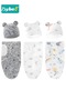 6 PCS Baby Swaddle Blanket Wrap Cap Set Newborn Infant Sleep Sack With Caps 100% Breathable Cotton 0-6 Month - 8