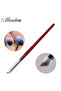 1Pc Nail Art Brush Gradient Dizzy Dye Pen Wood Handle Angle Nail Painting Dotting Tools