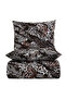 Brava King Size 100% Cotton Ranforce Duvet Cover Set Claret Red 57 Thread (3 Pieces) 220X240/50X70 Claret Red - 4