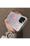 iPhone 14 Pro Compatible Silicone Edge Hard Back Case Couple Phone Case with Letter S Pattern - 4