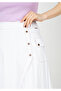 Sports Cotton Snap-Fastened Detailed Maxi Long Skirt - 2