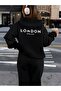 Unisex Men's and Women's Landon Printed Oversize 3 Thread Hooded Tracksuit Set - 3