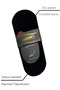 Men's 3-Piece Bamboo Ballerina Socks Non-Slip Heeled Invisible 10400 - 2