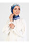 Galaxy Patterned Scarf - Cobalt Blue - 2