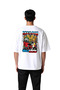 Green Helmet Motorcycle Character Printed Men's Oversize T-Shirt