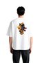 Men's Oversize T-Shirt Astronaut Flying on a Skateboard Printed Crew Neck Short Sleeve Relaxed Fit Casual Modern