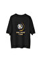 Women's Oversize Retro Arcade Printed T-Shirt with Pixel Art Moon Design, Nostalgic Gaming Style, Casual - 2