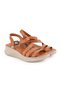 Women's Sandals Daily Genuine Leather Anatomical Padded Sole with Buckle 26Y-2380 - 3