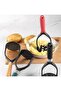 Foldable potato masher, kitchen utensil, suitable for fruits and vegetables, red. - 5