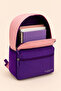 Girl's School Bag - Multi-Compartment, Zippered, Primary and Secondary School Backpack Purple Plc - 4
