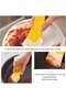 Silicone spatula 2-piece set, heat-resistant and easy to clean, suitable for cooking and baking, yellow. - 4