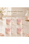 Set of 6 Pink Bow Glass Cups 200 ml – Coffee and Soft Drink Glasses