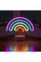 Plastic Rainbow Neon Led Light – Decorative Colorful Desktop and Ambiance Lighting (5690)