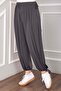 Adjustable Waist and Leg Shalwar Trousers Smoked - 2