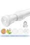 Extendable Wardrobe Rod,Telescopic Closet Pole with Rotatable Rod Hooks, Adjustable Stainl - 6