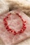 Handmade Drop Coral Shape Natural Stone Special Design Necklace - 4