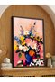 Vase with Live Colorful Flowers One Piece Wooden Framed Painting - 2