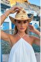 Western Style Perforated Summer Straw Women's Cowboy Hat