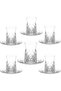DubaiCrystal 18 pieces Turkish Tea Glasses and Saucers with spoons, Tea Cup & Saucer Set of Turkish Tea Cup Set, 6 Cups,6 Plates & 6 spoons Perfect for Tea Party, Gifts, Weddings, Aniversary (Royalti - 3