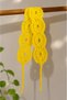 Yellow Hand Knitted Hair Band with Tie Adjustable Bohemian Women's Bandana Hair Accessory - 2