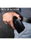 محفظة جلدية من FOXHACKLE للرجال والنساء، محفظة رفيعة قابلة للطي مع خاصية حجب RFID، تصميم نحيف للجزء الأمامي - 5