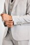 Gray Slim Pointed Collar Plain Cloth Without Pockets 4 Drop Vest Suit - 6