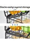 2 Tier Stackable Wire Basket-Kitchen Counter, Pantry Organization and Storage - Cabinet, C - 7