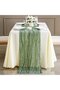 Bohemian style gauze table runner, mesh decoration, kitchen dining tables, indoor use, holidays, weddings, parties, birthdays, ,... - 5