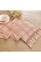 Table runner - Tablecloth - Bohemian style table runner - Pink table runner - With tassels - Woven country style home decor - Red...