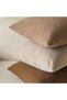 A set of three decorative chenille sofa cushion covers, soft and comfortable, suitable for living rooms and bedrooms, white + blue + gray, 50*50 cm. - 4