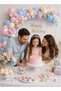 Pastel Balloon Garland Kit | Macaron Pink Blue Cream Gold Balloon Arch Decoration Set with Glue Dots & Strip for Birthday Party , Wedding , Baby Shower - 3