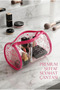 Pink Transparent Makeup Bag Waterproof Cosmetic Bag with Hand Holder Travel Beach Pool Organizer - 7