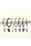 10 curtain clips with rings. - 2