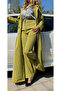 Green Blazer Abaya Set