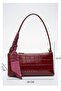 Women's Shoulder Bag Croco Bordo Sly482 - 5