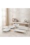 5 Piece Silver Porcelain Presentation Set – Decorative Serving Plate Set with Handles and Feet - 2