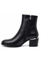 Saranda Genuine Leather Orthopedic Heeled Women's Boots Black - 4