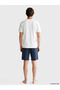 Navy Blue Regular Fit Printed Men's Shorts Pajama Set - 3