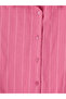 Lcw Modest Pink Striped Oversize Women's Shirt Tunic - 6