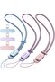 3 Pack Phone Strap with CellPhone Tether Tab, Phone Lanyard, CellPhone Wrist Strap with 2-Col