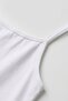 5 Pieces of Cotton Blend Plain Strappy Undershirts (Ages 5-14) - 7