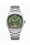 Automatic Steel Case and Cordon Semi-Skeleton Dial Men's Wristwatch