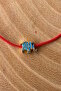 Red Rope Zircon Elephant Adjustable Rope Bracelet - 2