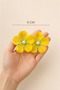 9 cm Orchid Hydrangea Figured Pearl Detailed Women's Hair Clip with Flower Elegant Design - 3
