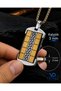 Stainless Steel Gold Silver Color Men's Necklace Bracelet Set - 7